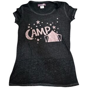 GUC Sparkle by Stoopher Black Girls Size 8 “Camp” Shirt